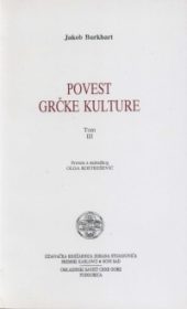 Povest grčke kulture, tom III