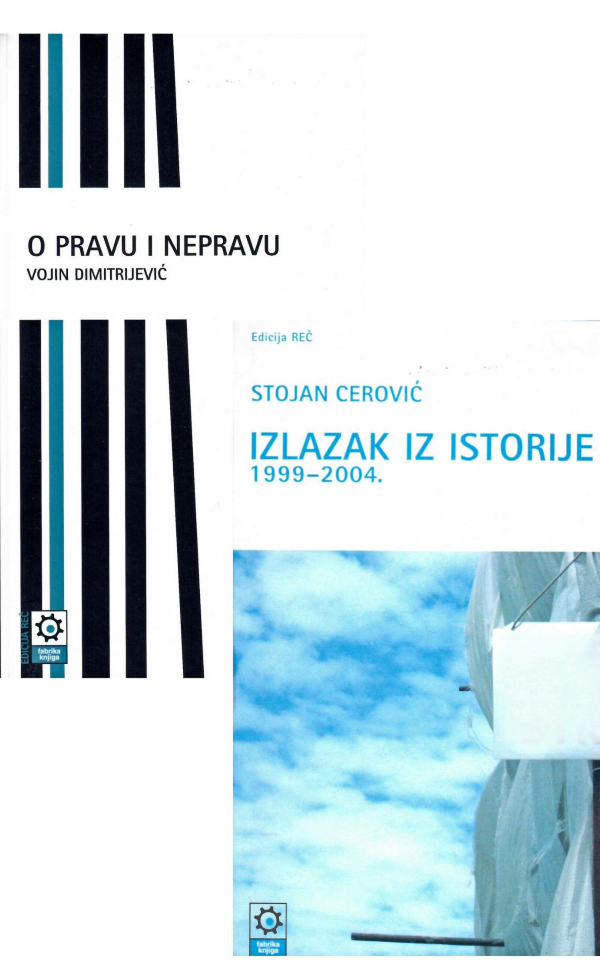 O pravu i nepravu i Izlazak iz istorije : 1999-2004