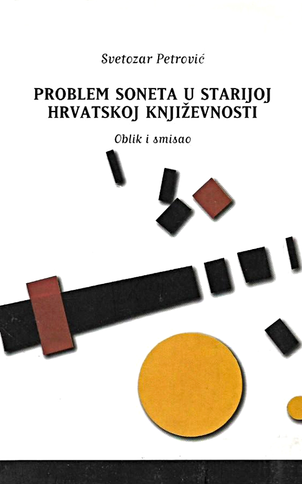 Problem soneta u starijoj hrvatskoj književnosti