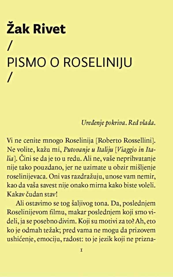 Pismo o Roseliniju